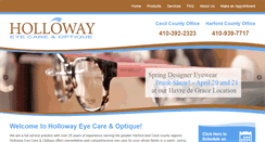 Desktop Screenshot of hollowayeyecare.com