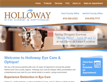 Tablet Screenshot of hollowayeyecare.com